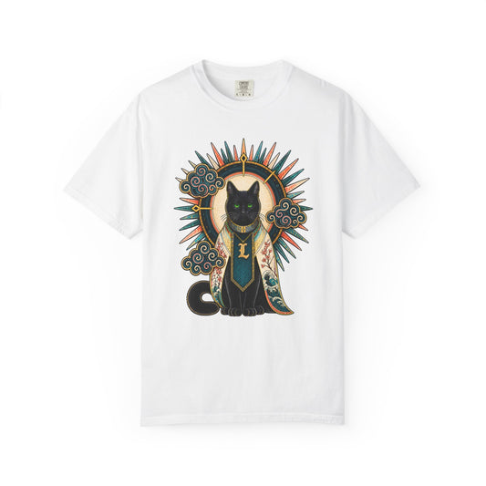 Mystic Black Cat T-Shirt — Occult Illustration Tee