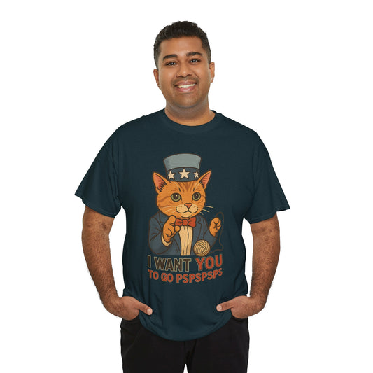 Uncle Sam Cat T-Shirt