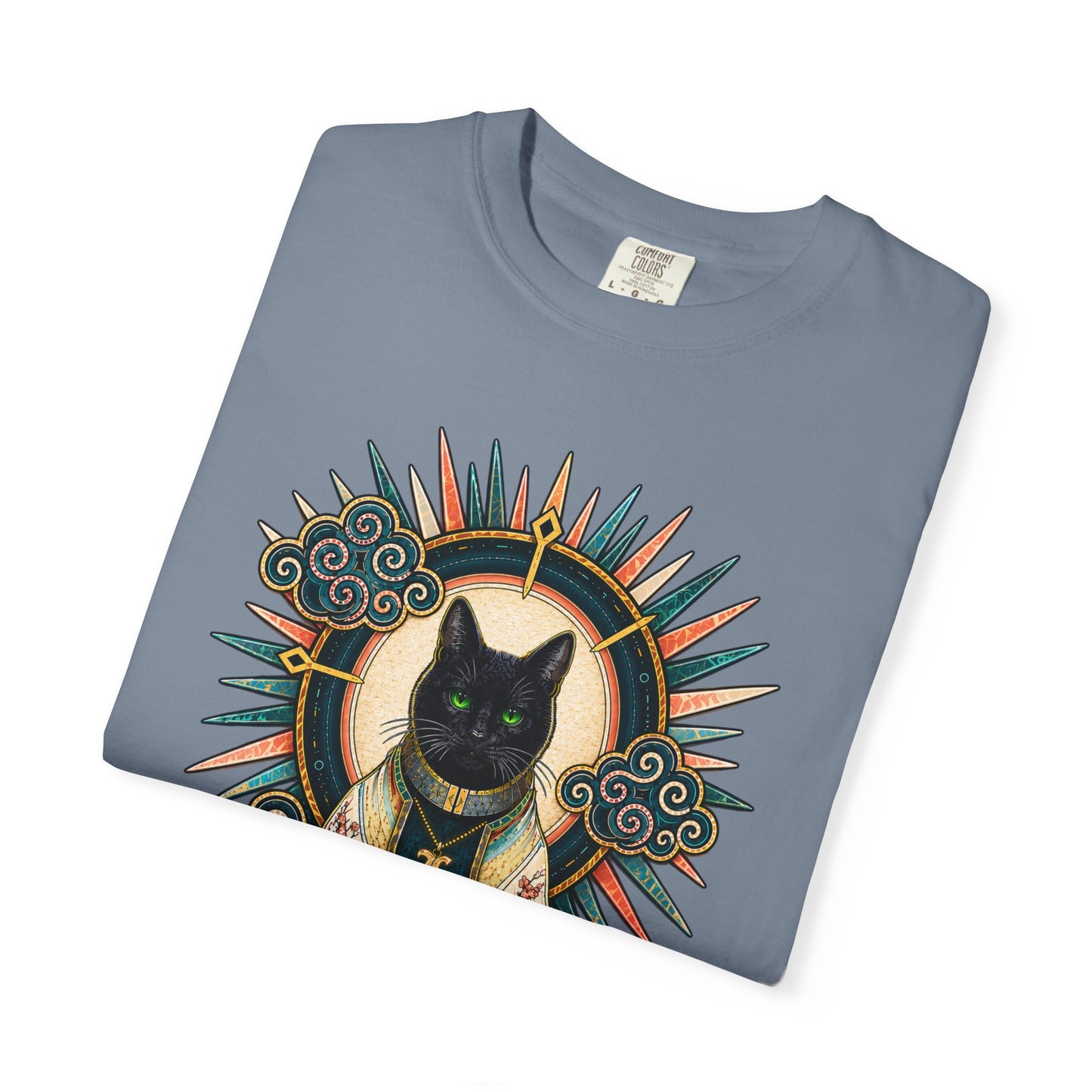 Mystic Black Cat T-Shirt — Occult Illustration Tee