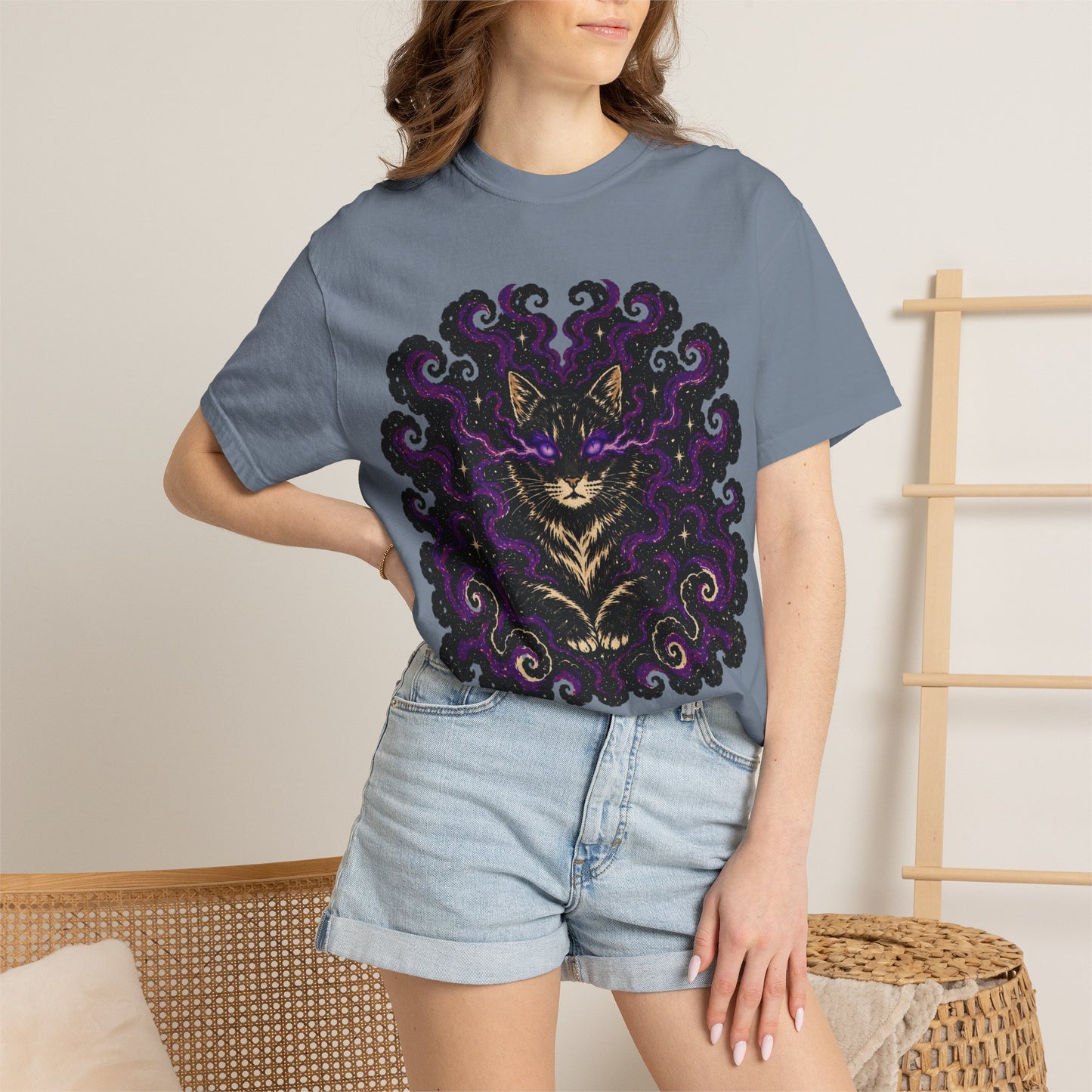Astrological Mystic Portrait T-Shirt — 'Zora' Celestial Art Tee