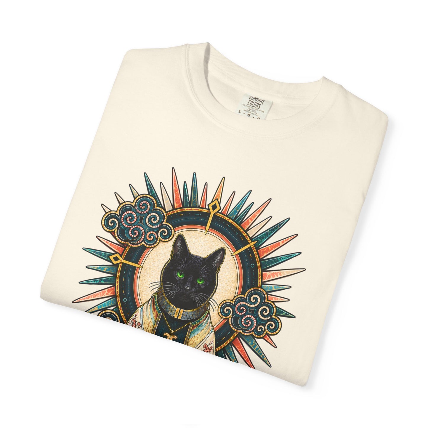 Mystic Black Cat T-Shirt — Occult Illustration Tee